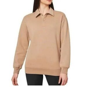 Mondetta Ladies' Collared Fleece Pullover Top Women's Sweater Size: S